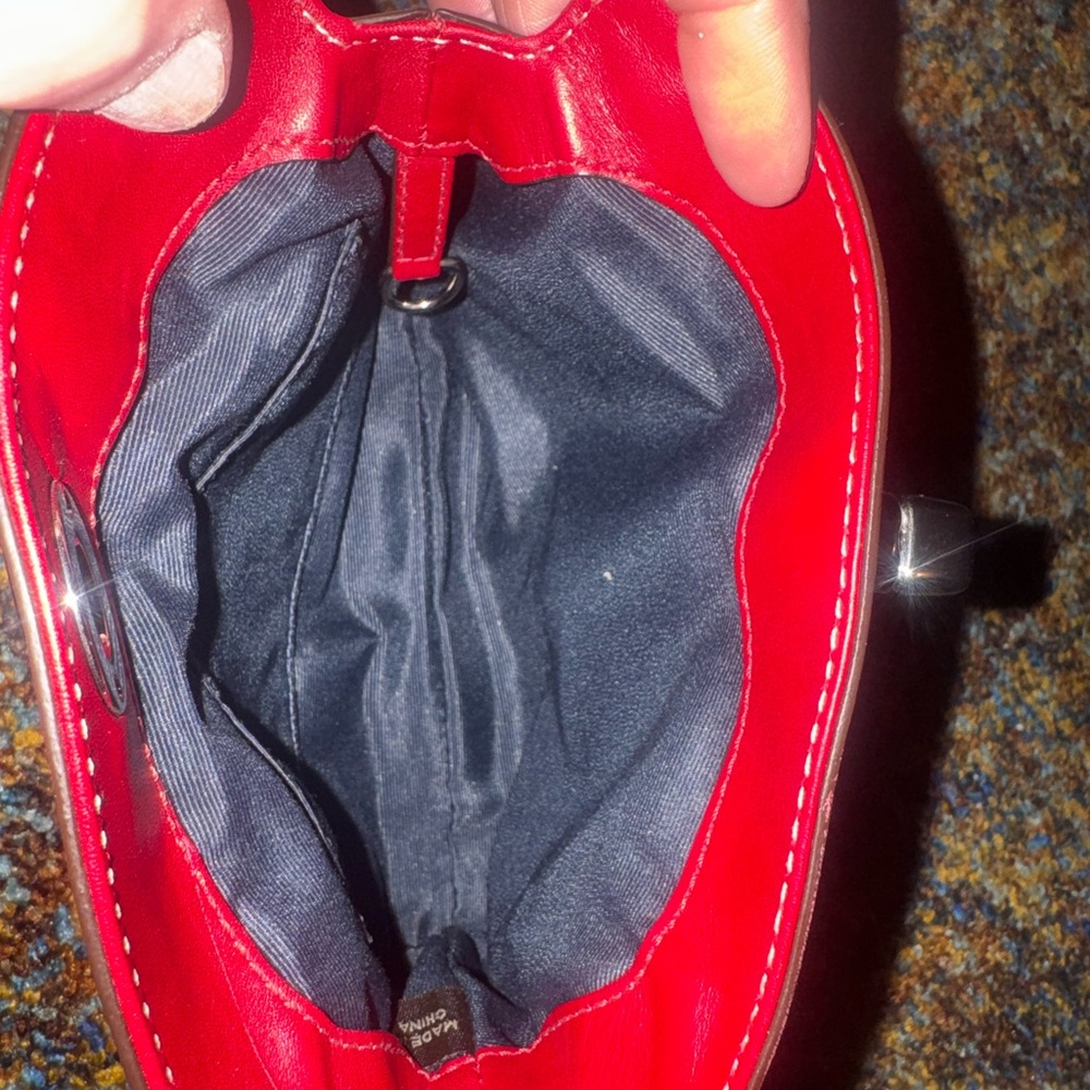 Coach Red Leather Wristlet Clutch - Picture 2 of 3